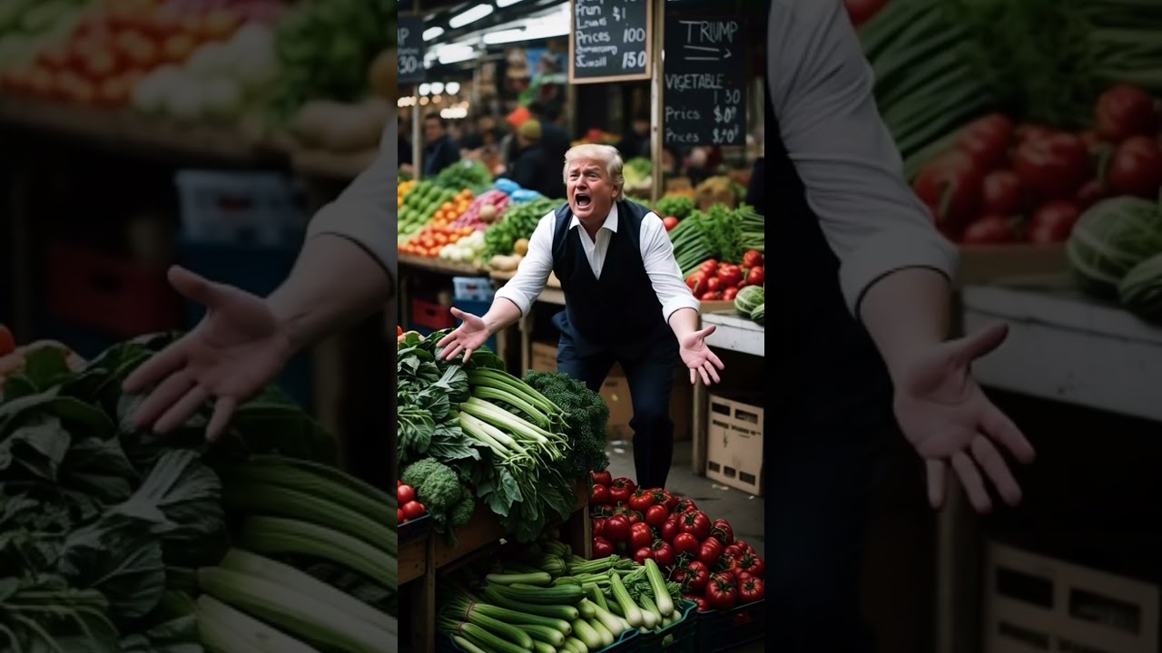 Mr. Trump selling Vegetables 😂👌