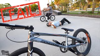 Never Bring A Race Bike To A Skatepark Or This Will Happen!