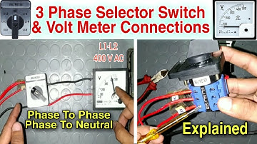 How to Install Volt Meter Selector Switch | 7 Position Selector Switch | Selector Switch Connections