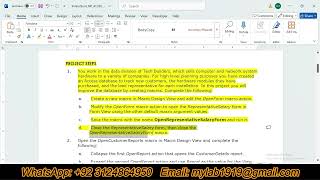 New Perspectives Access 365 | Module 10: SAM Project A | Tech Builders Net Worth