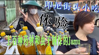 印尼街头小吃，现场制作的美味GADO和新鲜的天贝，上百种药材和昆虫制作的JAMU,你敢体验吗？