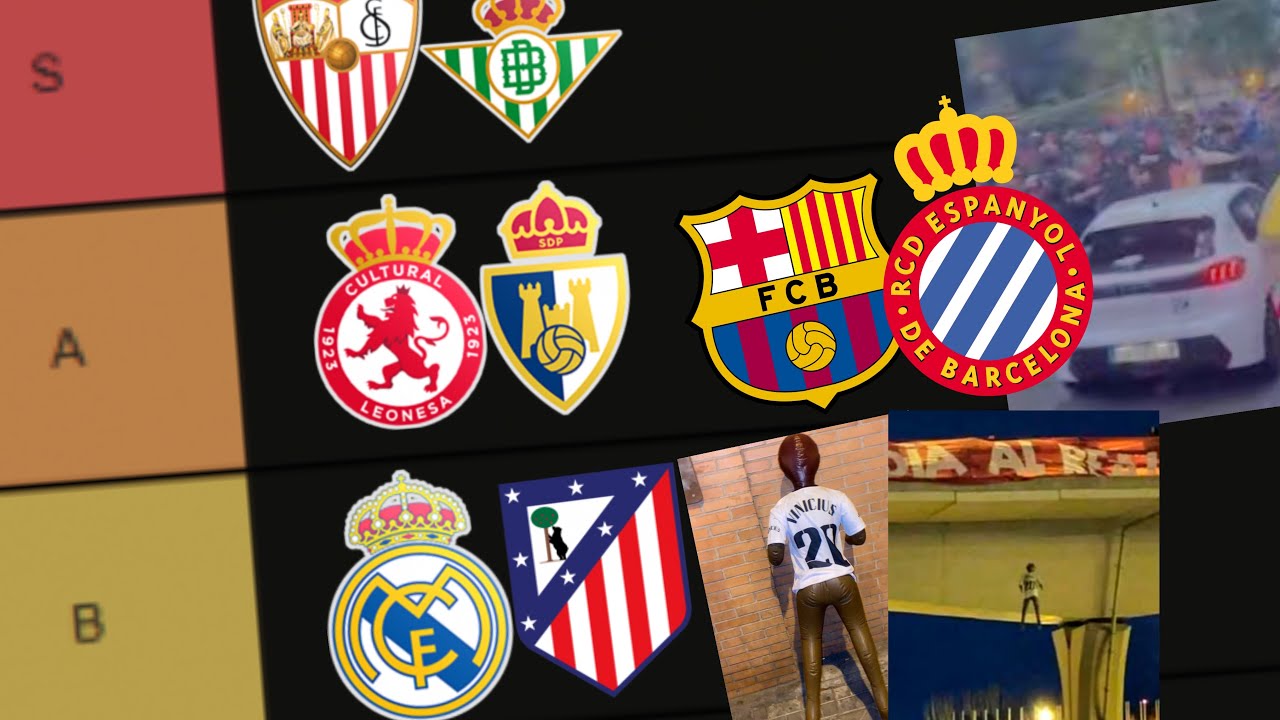 MI TIERLIST DE DERBIS ESPAÑOLES 