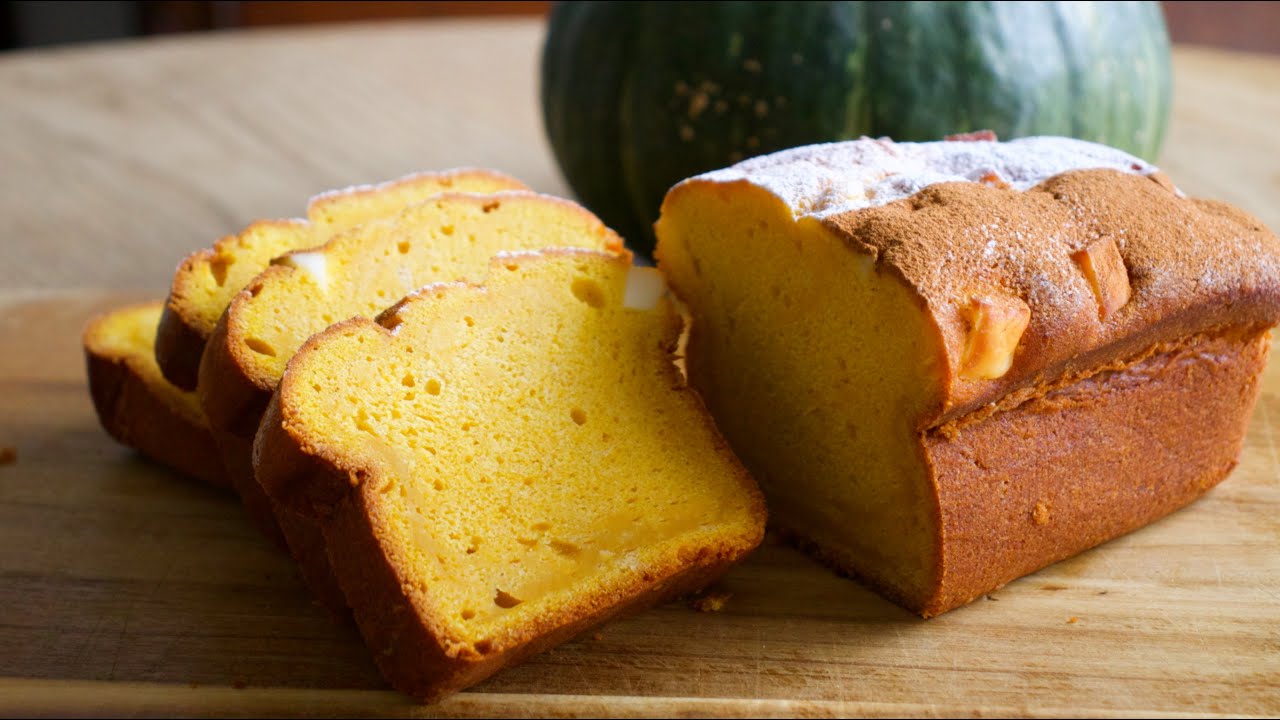 しっとり！カボチャのパウンドケーキの作り方✴︎How to make Pumpkin Pound cake✴︎ベルギーより