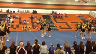Freshmen cheerleaders CHEER FOR THE CURE 2012