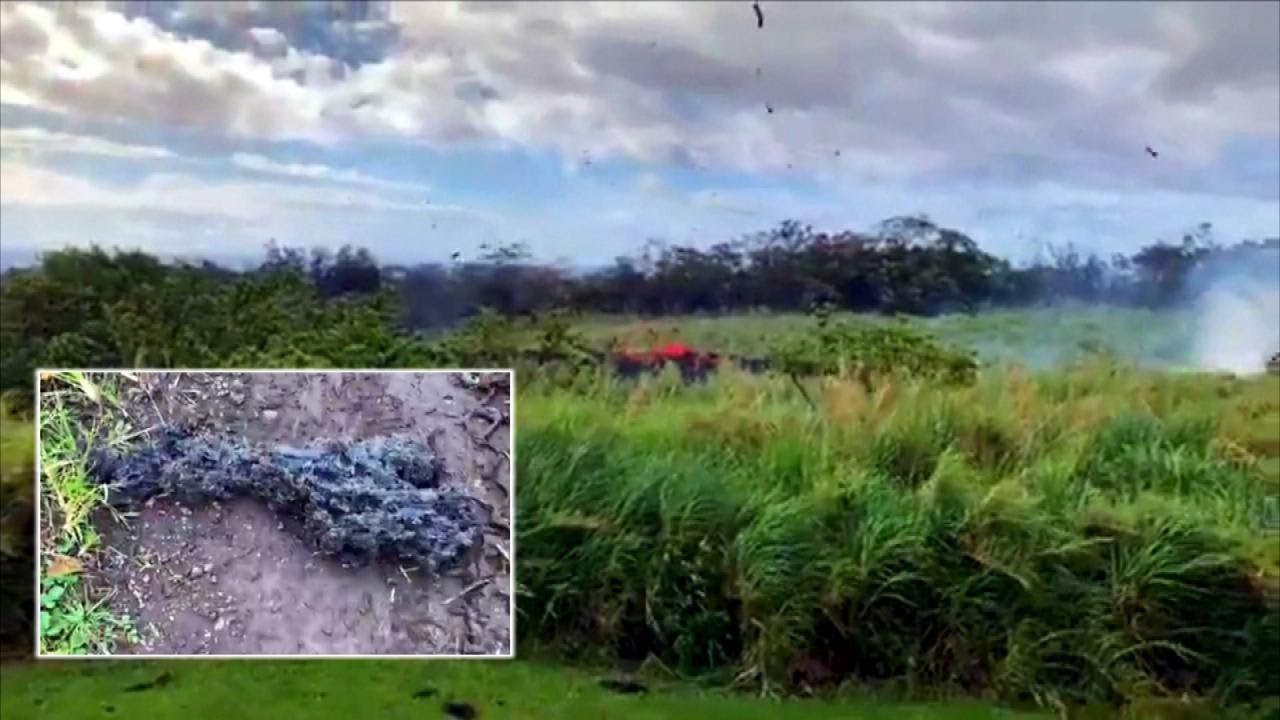 Lava Bombs Wreak Havoc on Hawaiian Island