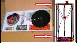 Unboxing Metal Delta 3D Printer Flsun Auto Leveling Kossel