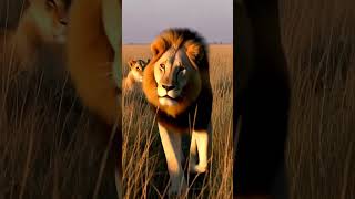 The King Walks Alone 🦁    Ultra Realistic AI Nature Film 4K #youtubeshorts #trending #foryou