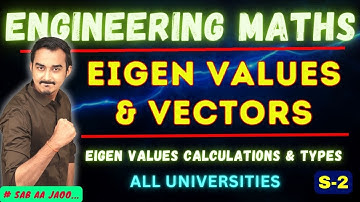 OWN VALUES & OWN VECTORS | MATRICES | ENGINEERING MATHS | SAURABH DAHIVADKAR | FADU ENGINEER