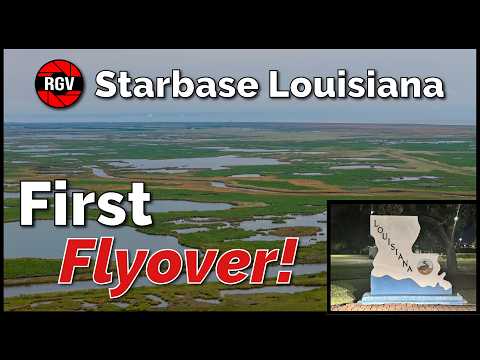Starbase Louisiana FIRST Drone Flight!! | Starbase LA Drone Flyover Episode 1
