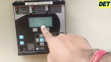 How to Check & Reset Parsent fault In P40 Agile P14DB Relay #alstom #ge #schneider #p40agile #faults