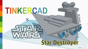 26) Star Destroyer with Tinkercad x Star Wars | 3D modeling How to