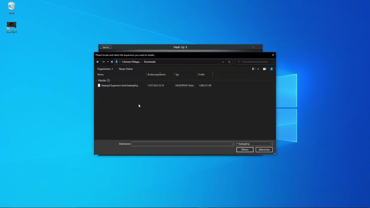 How to install Heatup3 expansion packs