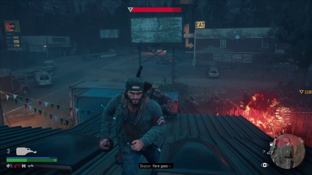 DAYS GONE Chemult Station horde YouTube