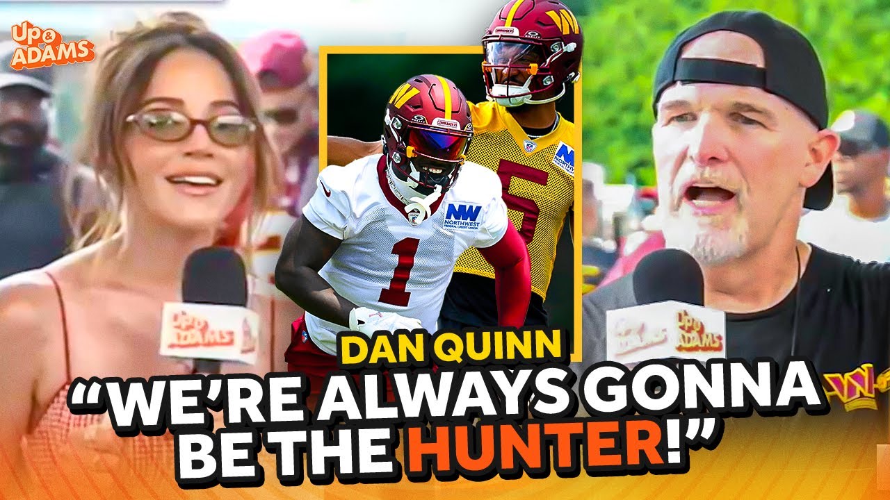 Coach Dan Quinn on Commanders "are ALWAYS the Hunter", Jayden Daniels, & Deebo Samuel Fun Energy!