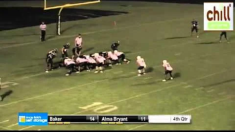 Baker High School #20 RB Berron Tyson runs the ball in for the TD