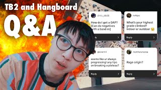 ANSWERING YOUR QUESTIONS | Q&A, Tension Board 2 and Hang Boarding screenshot 4