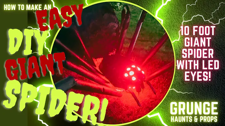 Easy DIY Giant Spider!! #halloween #diyhalloween #spookyseason #giantspider