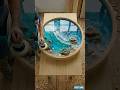 I Made a Deep Ocean Inside a Table 🤯 #shorts #epoxy #diy