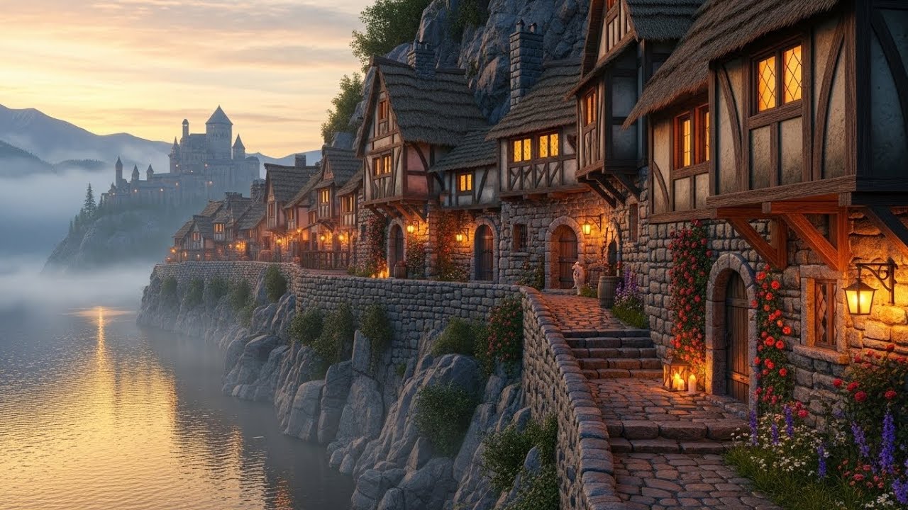 Shadows of the Forgotten Keep  Medieval Fantasy Music & Animated Ambience for Sleep & Focus