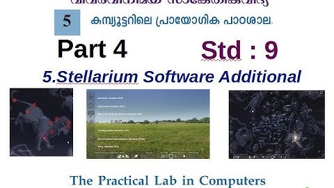 ICT Tutorials Std 9 Chapter 5 Stellarium Additional 4