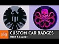 Custom Car Badges (WITH A SECRET) // How-To | I Like To Make Stuff