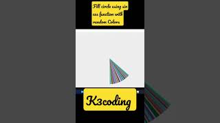 Create Colorful Rotating Circle Animation using Math #design #youtubeshorts #java #javaswing