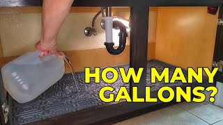 How much water will it hold? // Xtreme Mats Under Sink Cabinet Mat LEAK Test