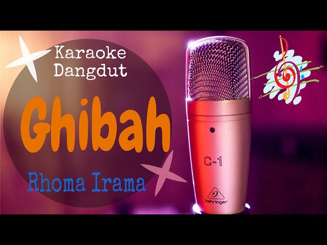 Karaoke dangdut GHIBAH - Rhoma Irama - Rock Version class=