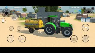 Tractor Farming Simulater 🚜 | Holland Tractor Driving Delever  Water Town 