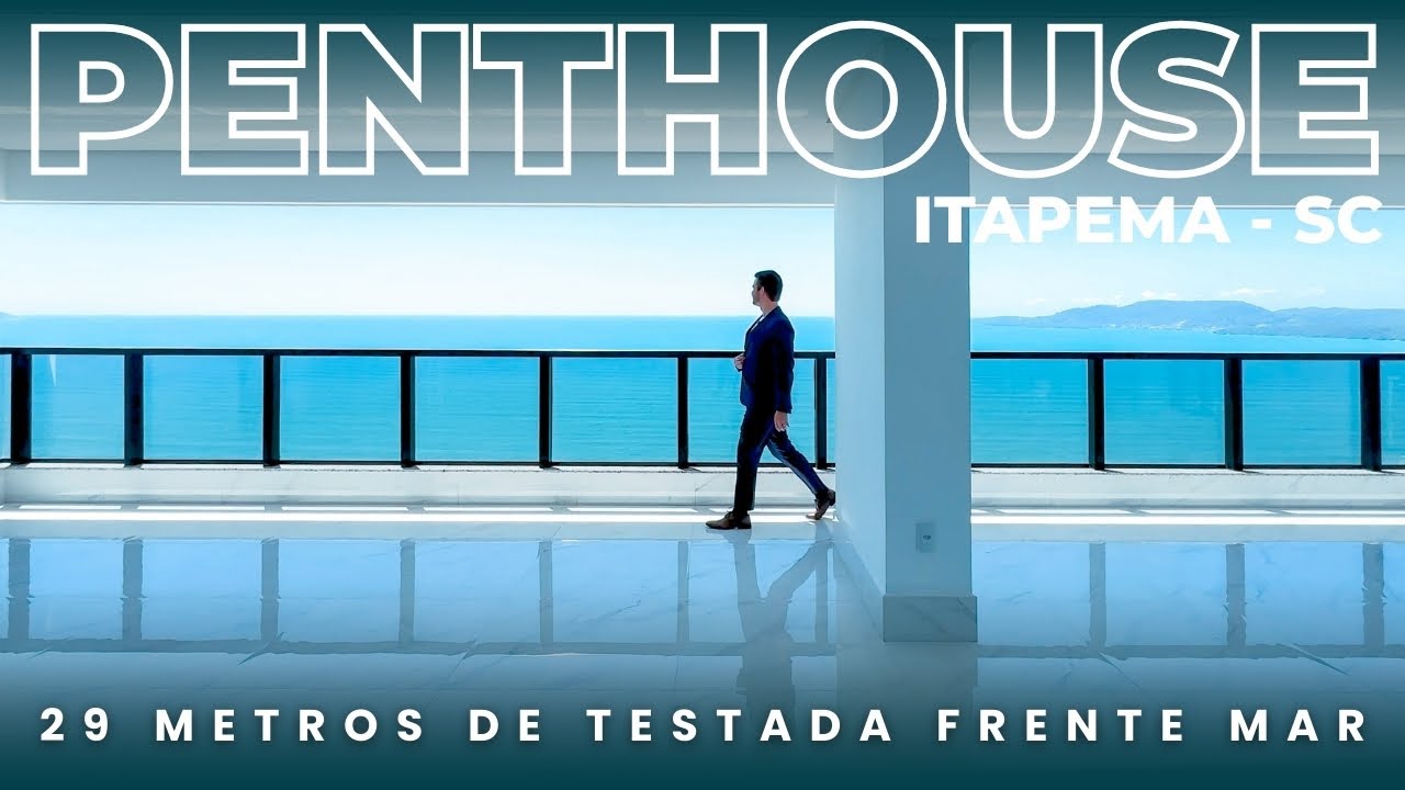 PENTHOUSE com vista para o mar em Itapema | 4 suítes, spa frente mar no edifício Noah by Dallo