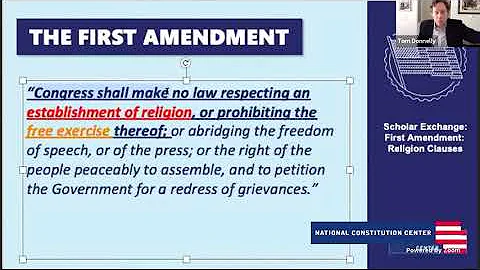 Scholar Exchange: First Amendment: Religion Clauses (Middle School Level)