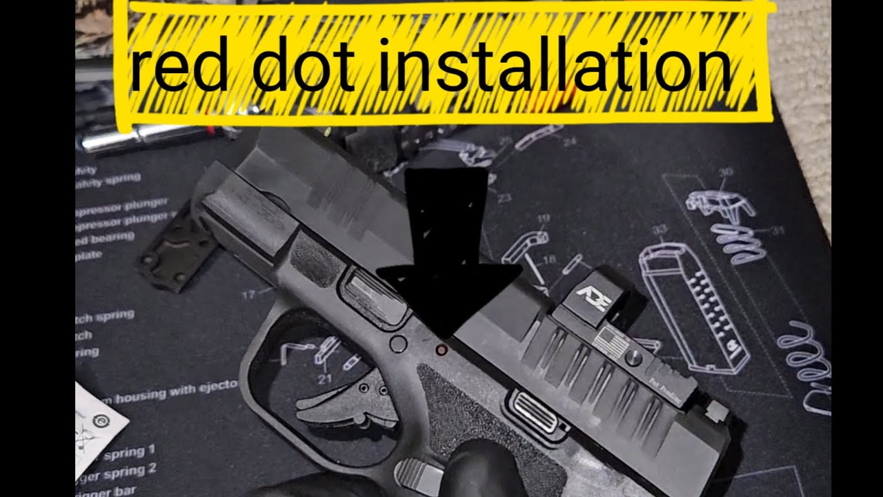 Springfield hellcat osp micro red dot installation #gunrange #9mm # ...