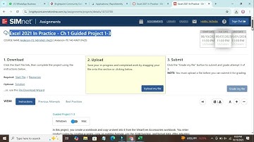 Excel 2021 In Practice - Ch 1 Guided Project 1-3 | SIMnet Excel Assignment 2024 Step-by-Step Help