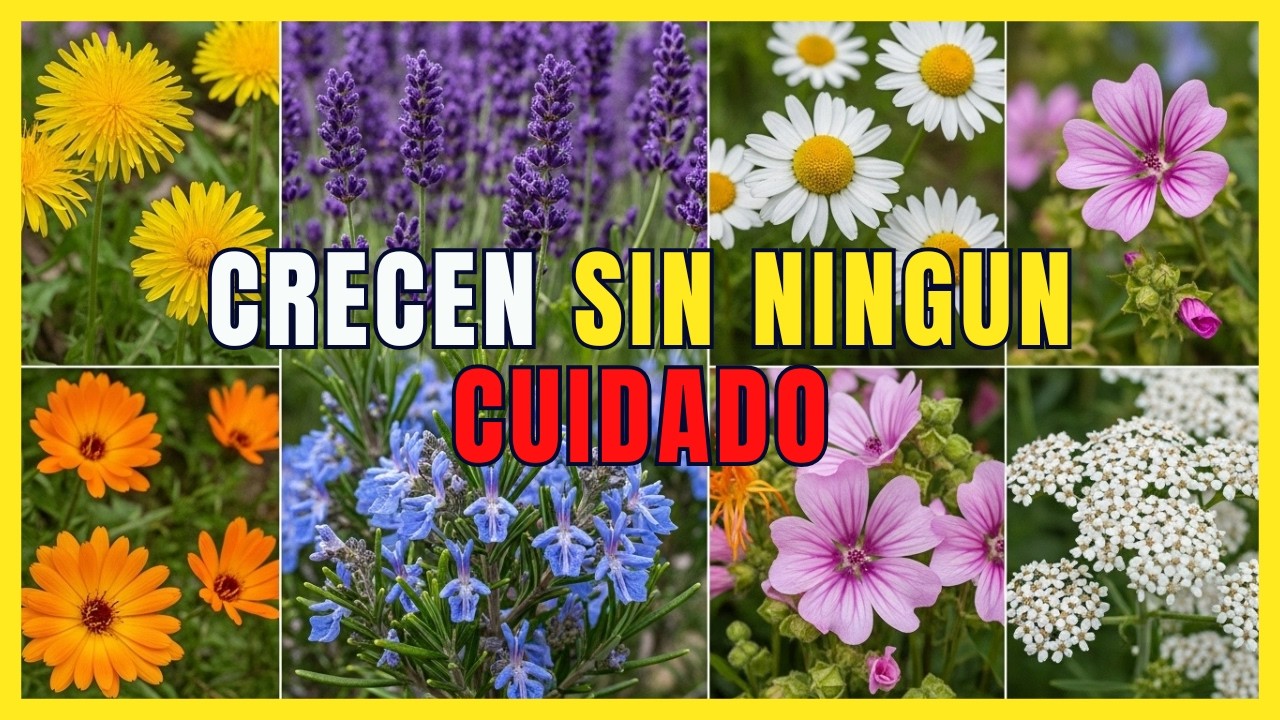 7 Plantas SILVESTRES que TRANSFORMAN tu JARDÍN sin CUIDADOS