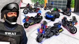 Collecting Rare Swat Police Bikes In Gta 5