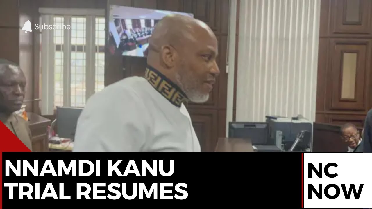 Nnamdi Kanu Trial Resumes: IPOB Leader to Defend Himself in Court - YouTube