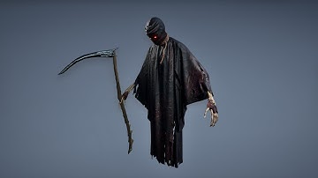 3d animation character Grim Reaper