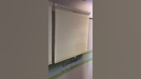 How to Operate a Cordless Top Down/Bottom Up Shade