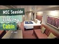 MSC Seaside Balcony Cabin Tour