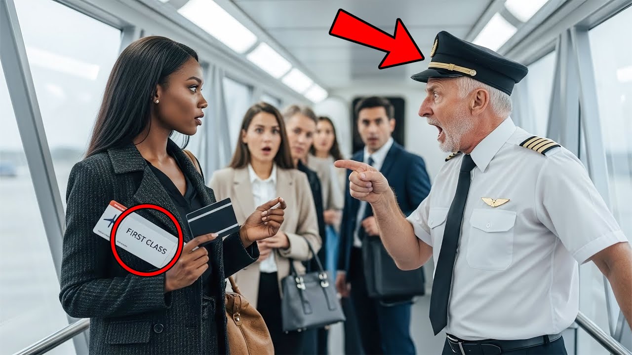 Пилот отказывается пускать чернокожую женщину на борт, не зная, что она купила билет на самолет н...