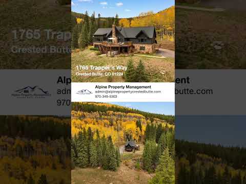 1765 Trapper's Way, Crested Butte, CO home video tour
