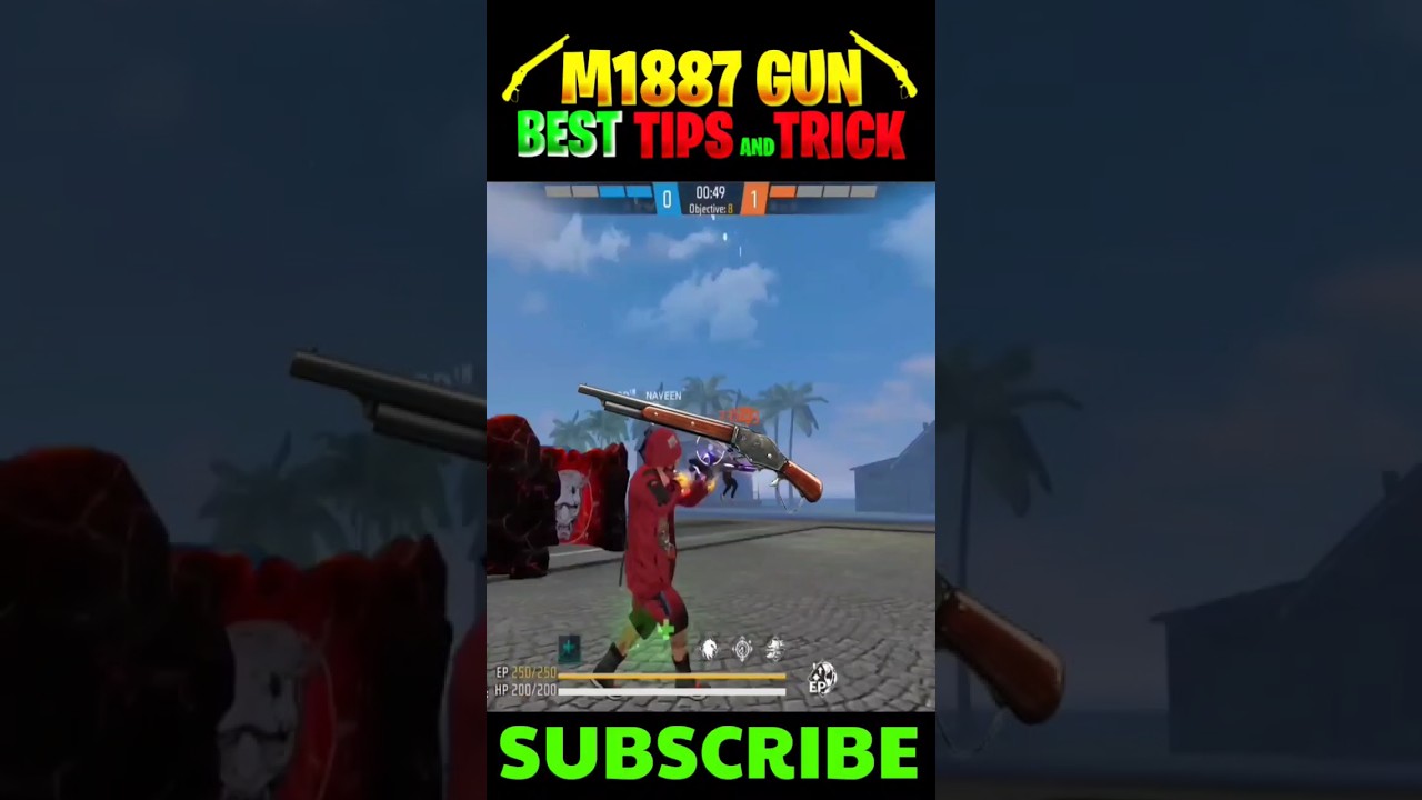 M1887 TIPS AND TRICKS IN TELUGU 🔥 || m1887 headshot tricks #m1887 #shorts
