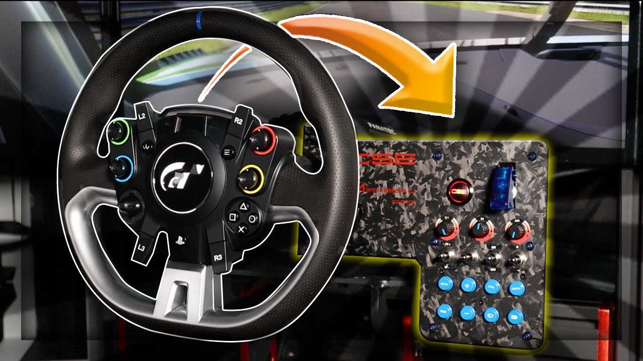 Button Box Sim Racing for Fanatec CSL DD Wheel Base 12 Features No Software  Necessary 20x12x6 Cm 