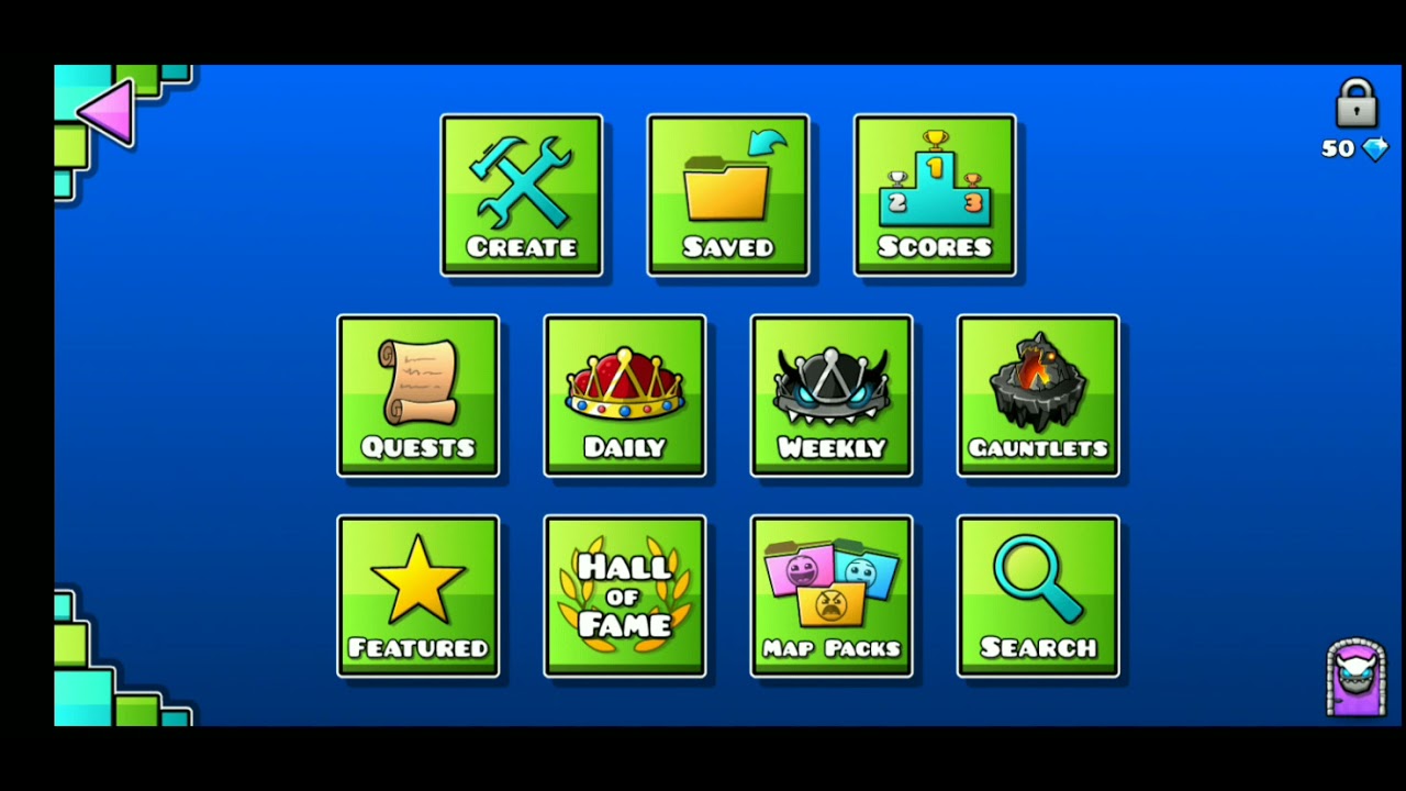 pasándome el segundo nivel de GEOMETRY DASH 👍 - YouTube