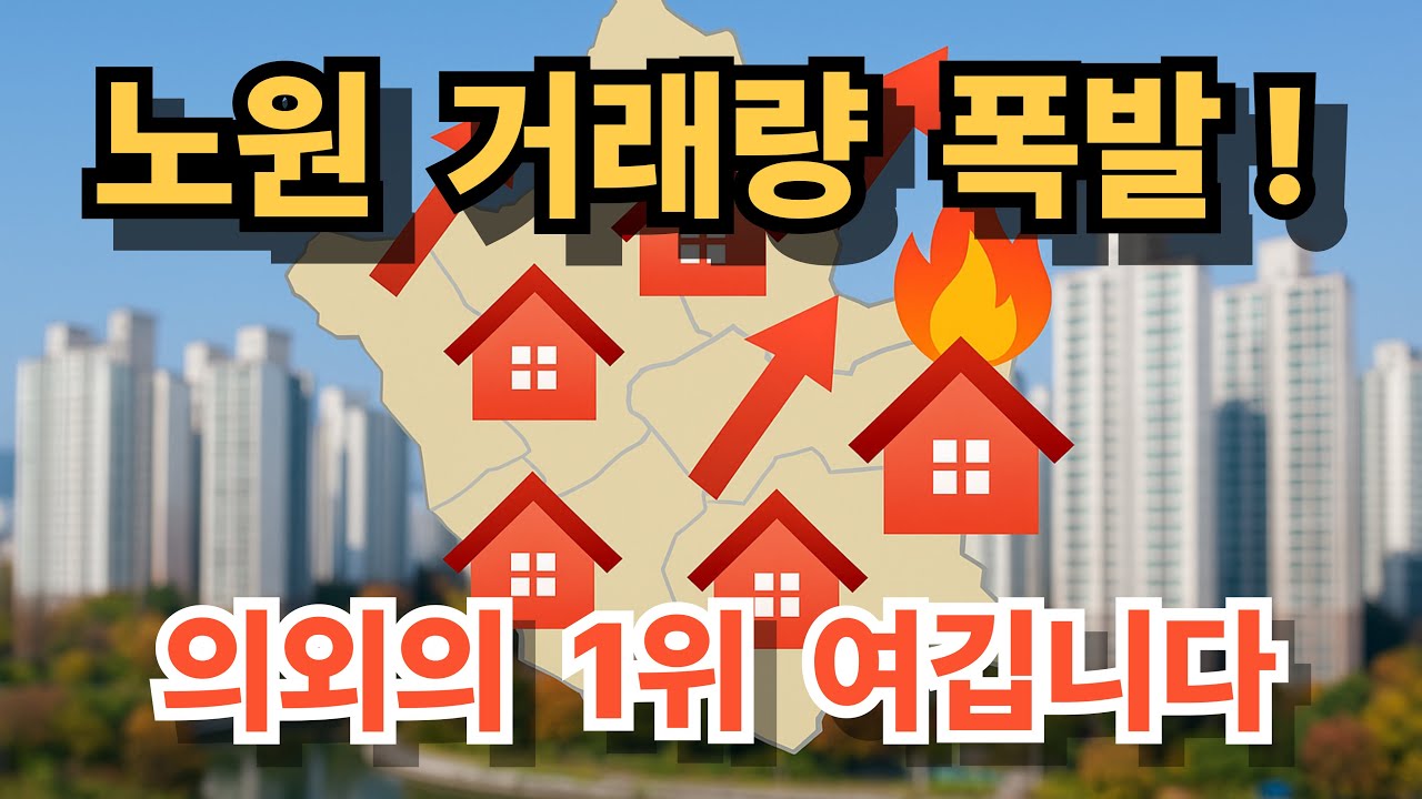 2025 노원구 아파트 실제 거래량 TOP5｜미미삼·중계그린·무지개·주공6단지까지 완전정리