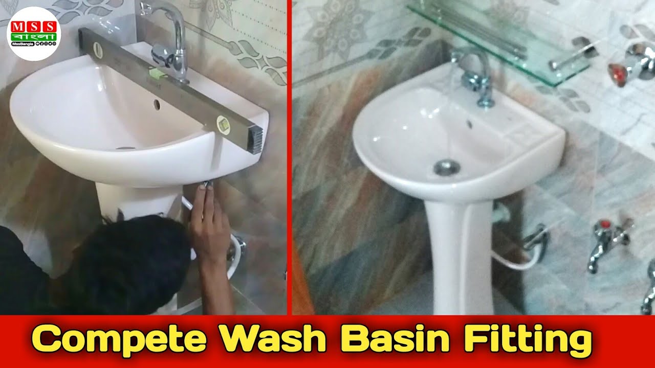 Wash Basin Fitting || How To install A Star Wash Basin || New wash basin installation || mss ...