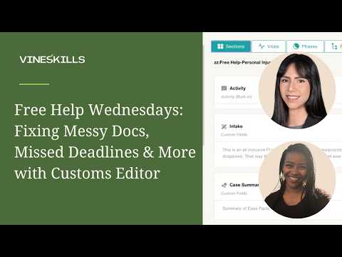 Free Help Wednesdays: Fixing Messy Docs, Missed Deadlines & More with Customs Editor