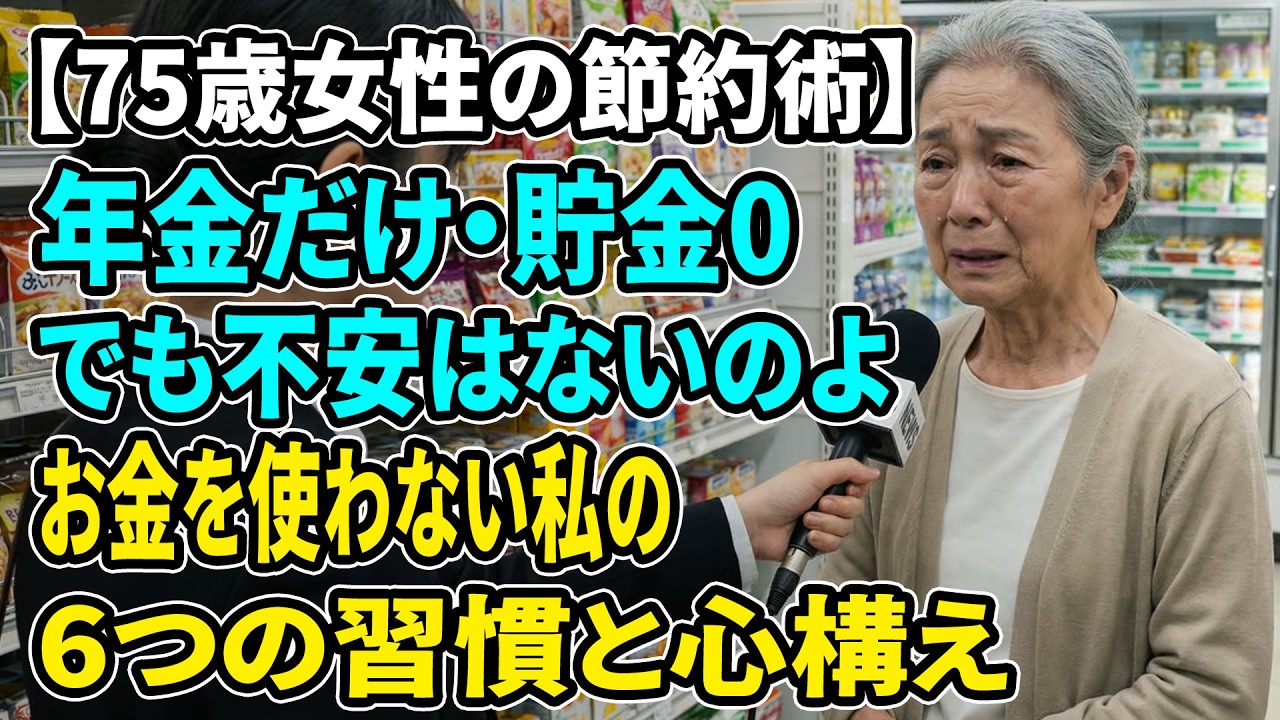 【現実の話】75歳、年金だけで貯金ゼロ。それでも不安が消えた理由は、意外な毎日の習慣でした。