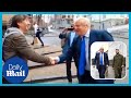 Zelensky and Boris Johnson meet Kyiv residents