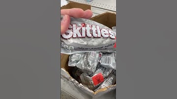 What happened to the rainbow? 🌈 #skittles #candy #rainbow #grayskittles #pride #pridemonth